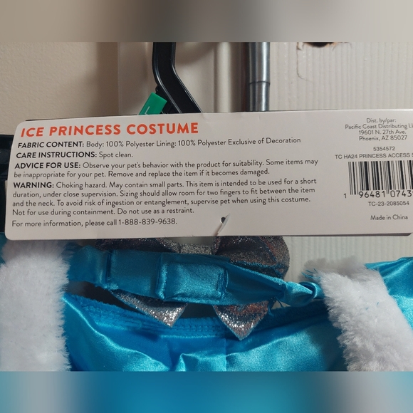 Dog Ice Princess Costume - Picture 6 of 8